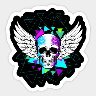 skull colors 2 Sticker